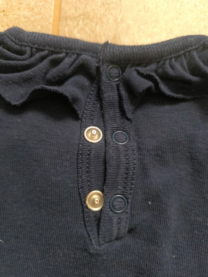 Tunique coton marine Petit Bateau 12 mois - photo numéro 4