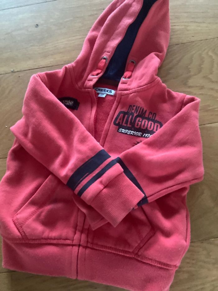 Sweat-shirt à capuche gilet 3 ans - photo numéro 3