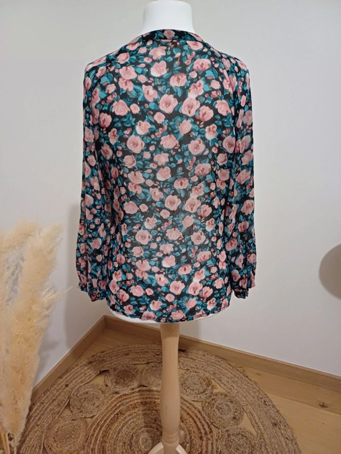 Chemise transparente fleurie Goa taille M 38 - photo numéro 10