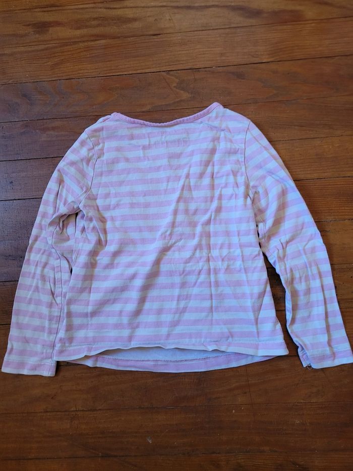 Tee-shirt manches longue fille 6ans olaf - photo numéro 4