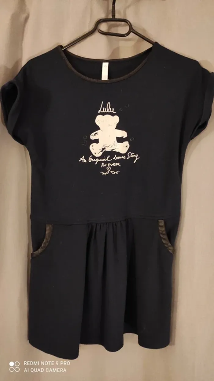 Robe bleue marine Lulu castagnette