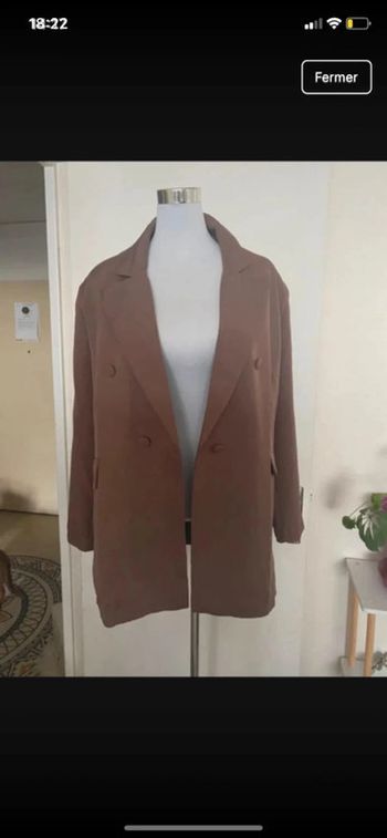 Blazer marron oversize
