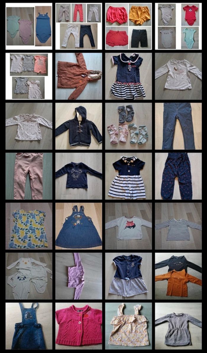 Lot vêtements 2 ans fille
