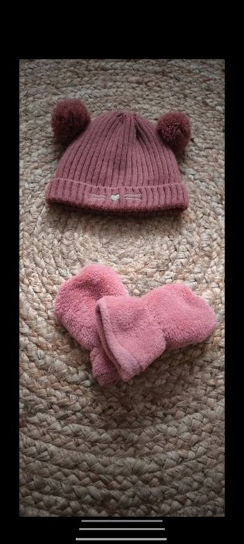 Ensemble bonnet et gants