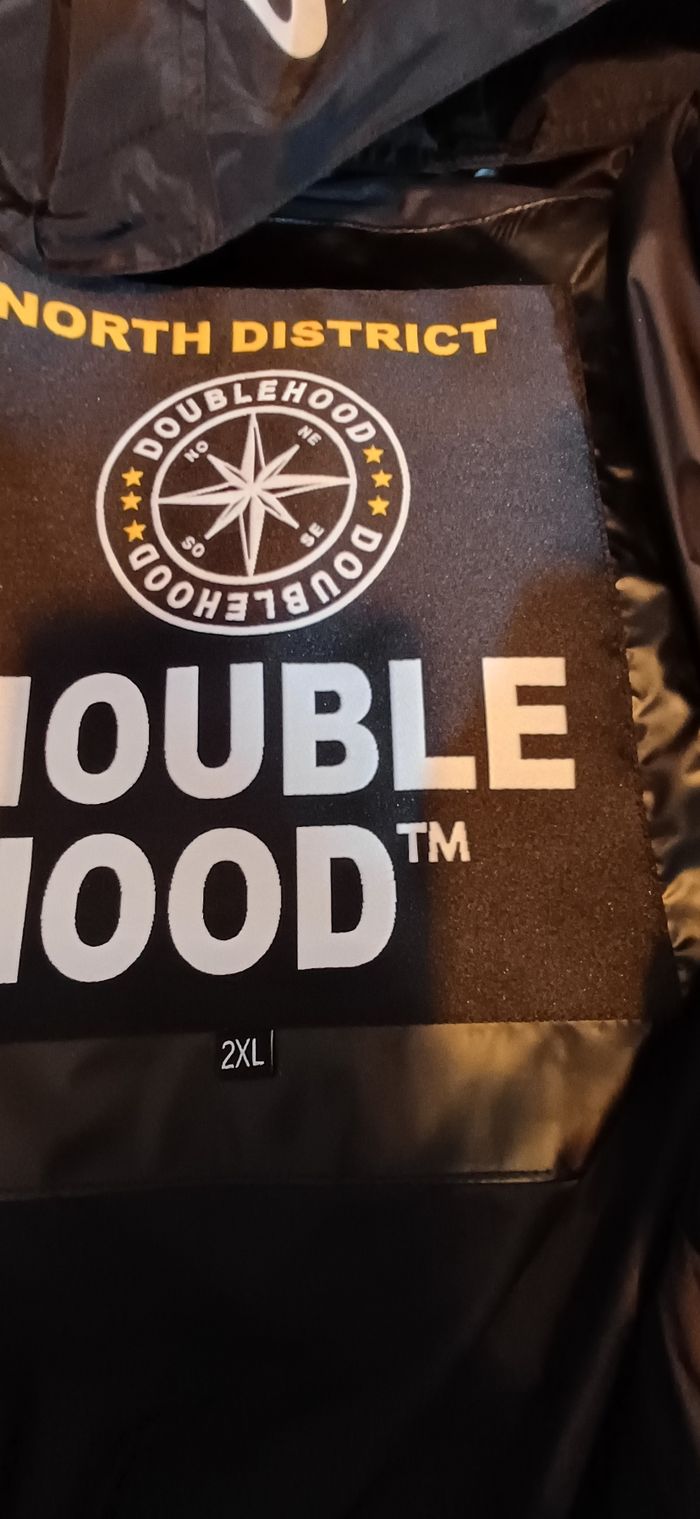 Doudoune doublehood sans manche noir - photo numéro 9