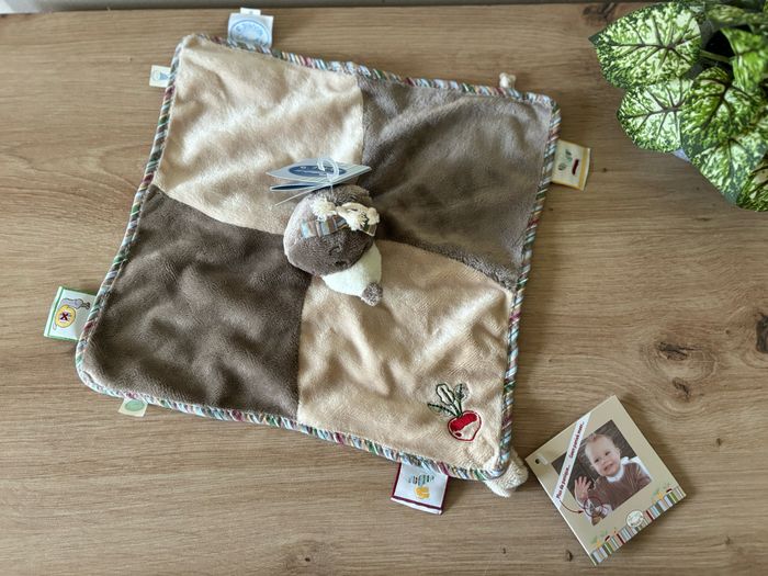 Doudou plat Emma la taupe marron beige noukies neuf - photo numéro 2