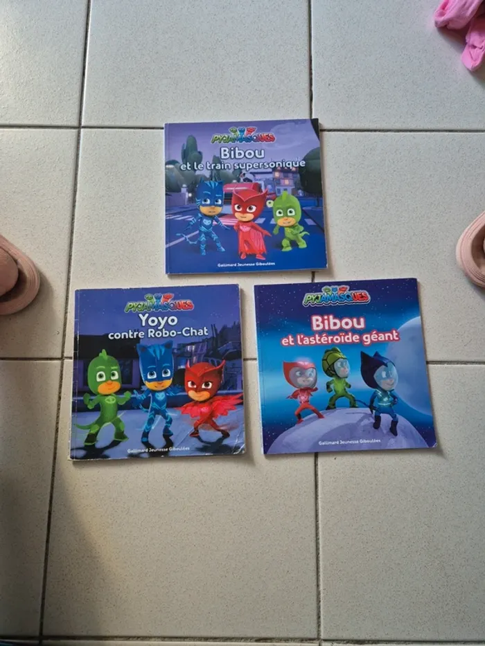 Lot de 3 livres souples pyjamasques