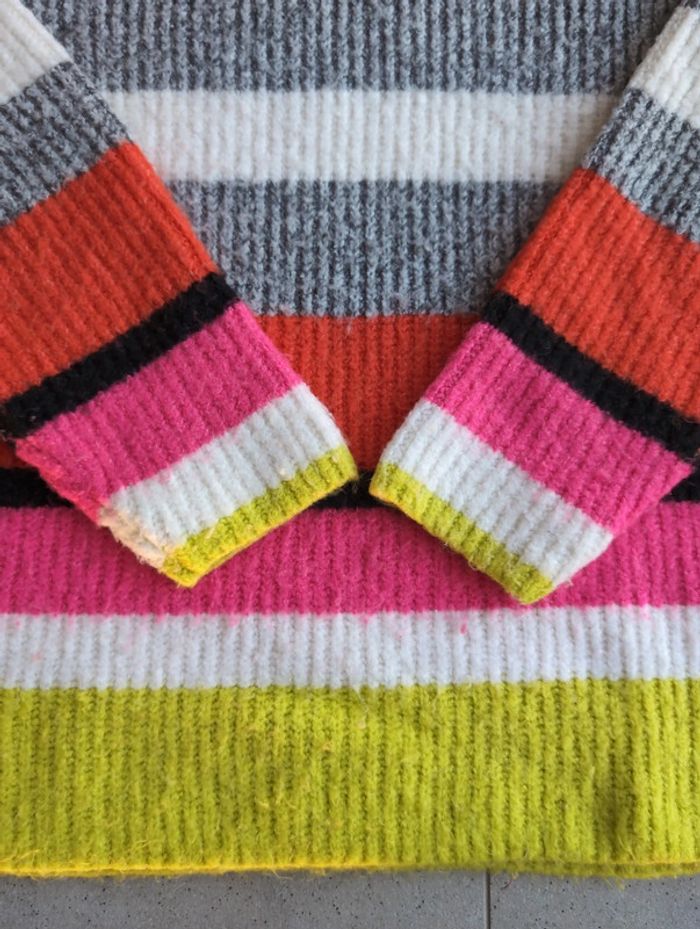 Pull multicolore Bershka taille S - photo numéro 5