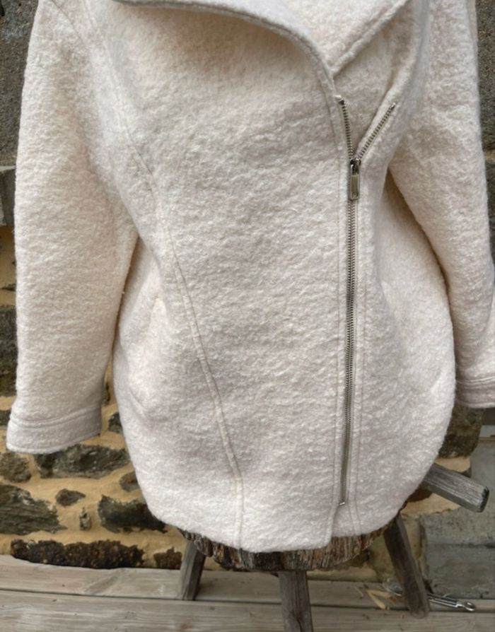 Manteau en laine crème - Elora - photo numéro 5