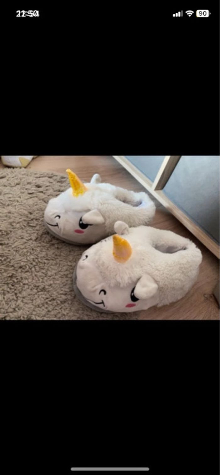 Chaussons licorne