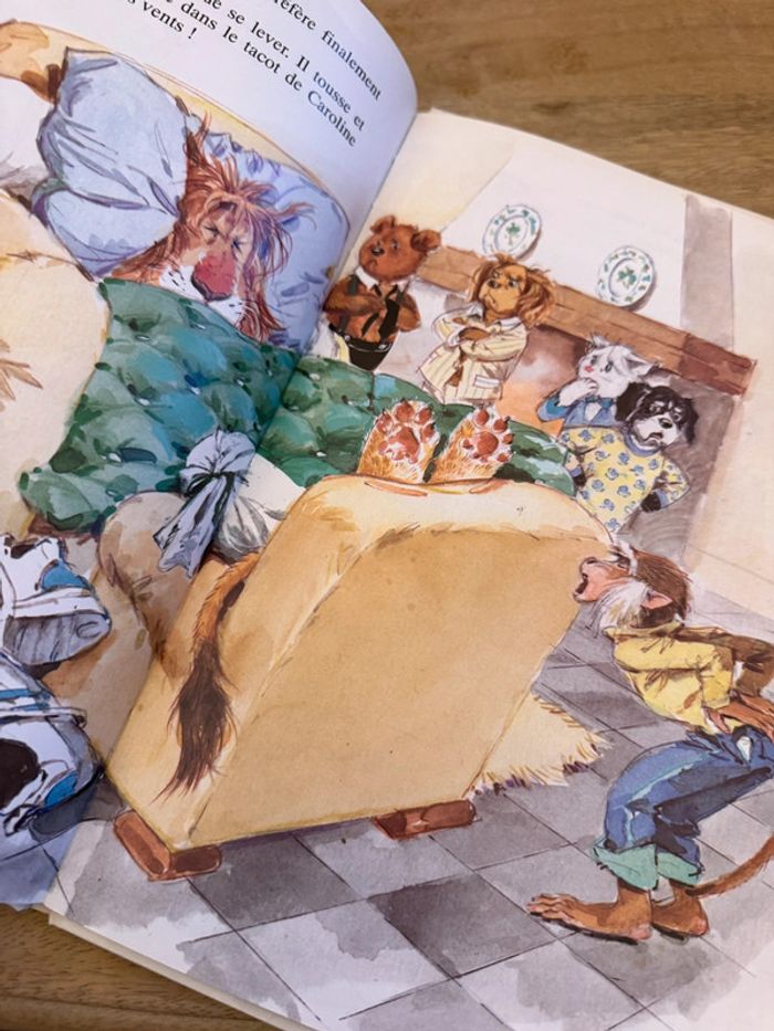 Caroline et les vagabonds singe lion sans abris livre bd album Pierre Probst - photo numéro 6