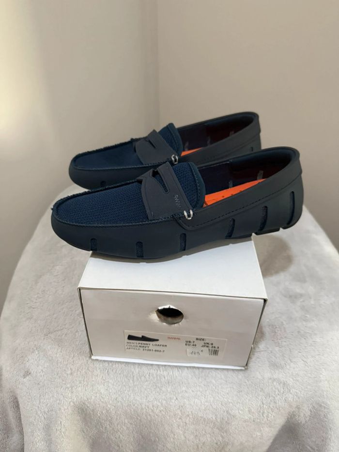 Swims - Mocassins, Bleu marine, Taille 40 - photo numéro 3