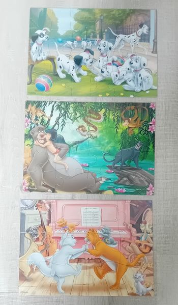 3 puzzles Disney