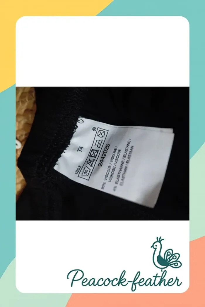 Legging noir 3/4 neuf T4 - photo numéro 5