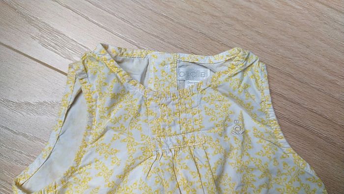 Robe obaïbi 6 mois été jaune fleurs - photo numéro 2