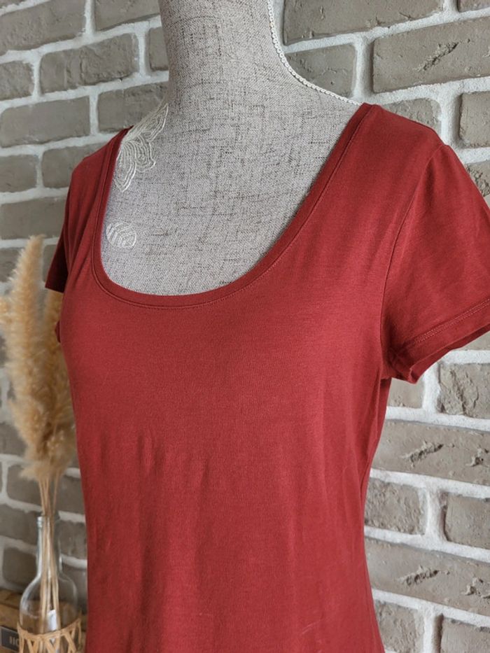 T-shirt à manches courtes rouge brique H&M - photo numéro 4
