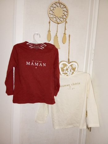 Lot de 2 pulls Léger manche longue bébé fille Kiabi 24 mois 2 ans, mi saison été