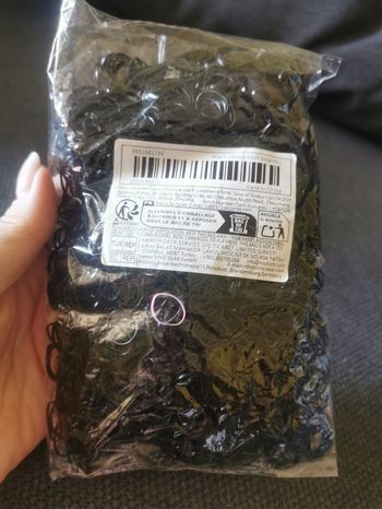 Lot de 4000 élastiques noirs neufs