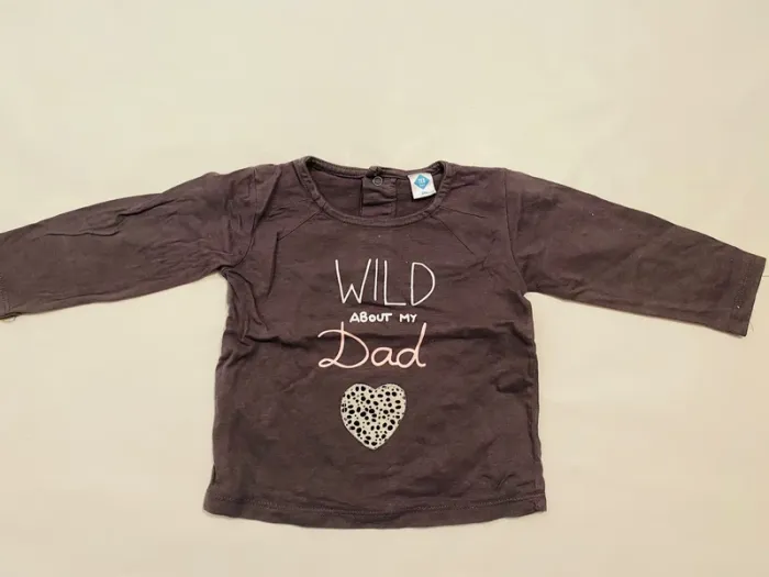 Lot 6 t-shirts manches longues fille 12 mois - photo numéro 5