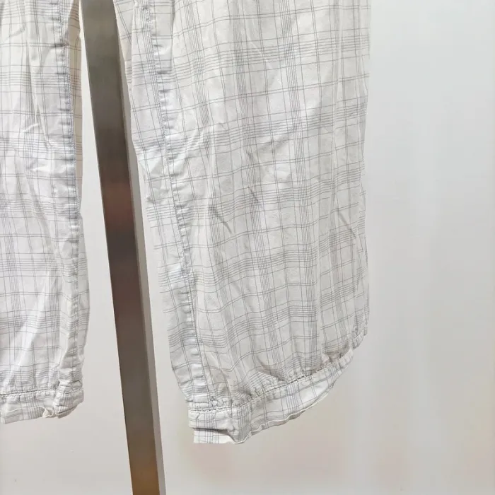 Pyjama 2 pièces Miss Helen à carreaux beige 100 % coton – taille 42-44, coupe loose A1062 - photo numéro 18