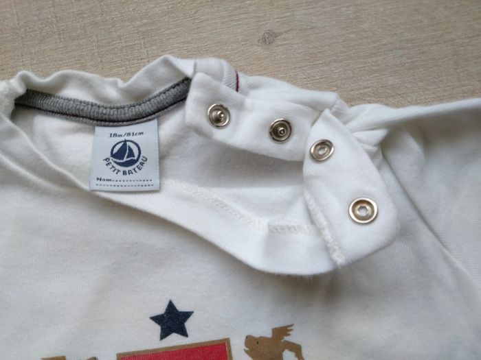 Maillot longues manches, petit bateau, taille 18 mois - photo numéro 6