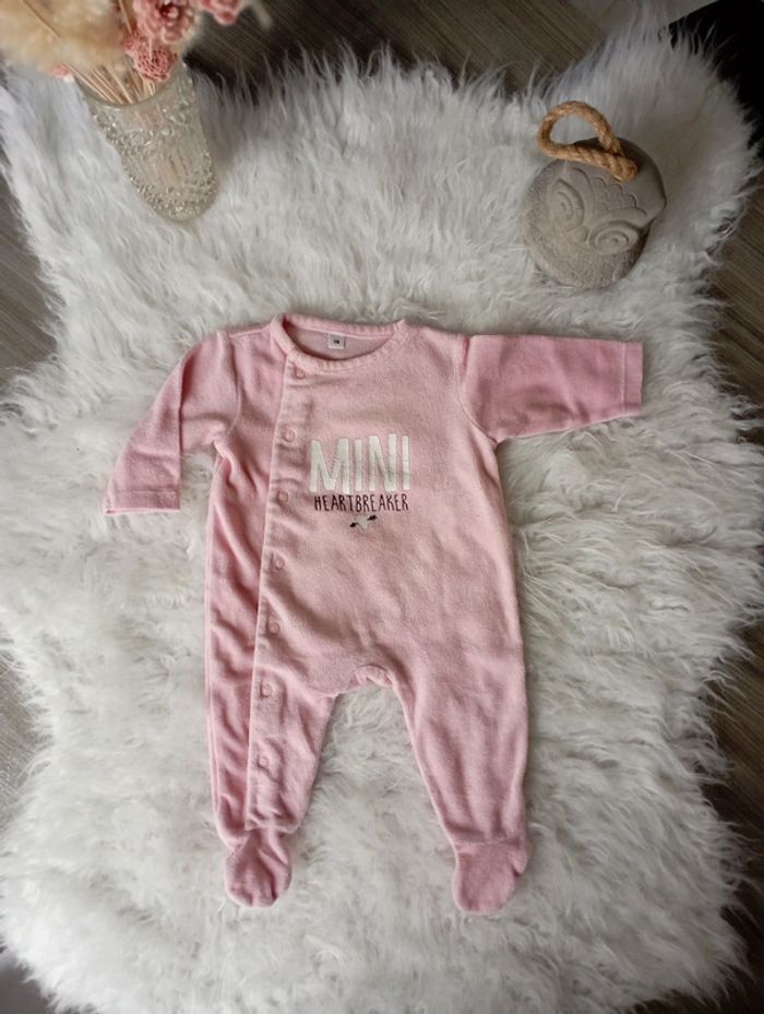 Pyjamas velour Rose 3m