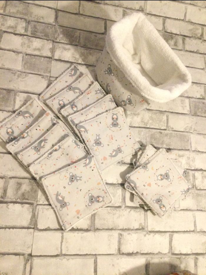 Lot panier et lingettes