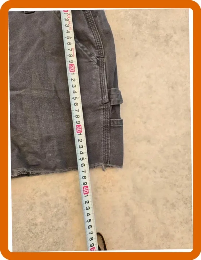 Short Carhartt original fit 32/4 gris femme women SHO087 - photo numéro 4