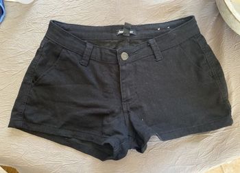 Short noir taille basse
