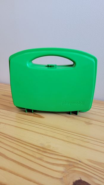 Boîte valisette de rangement Playmobil verte