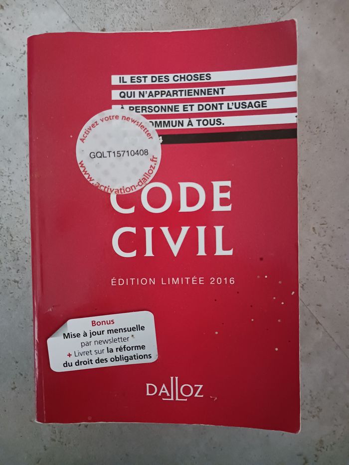 code civil Dalloz