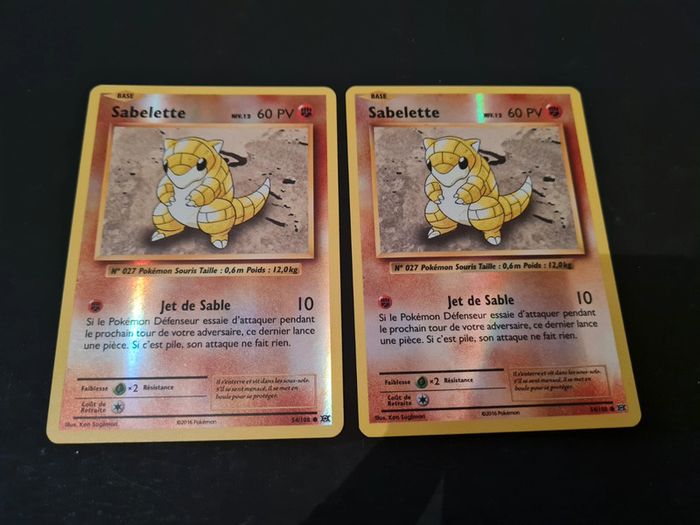 Carte pokémon sabelette 54/108