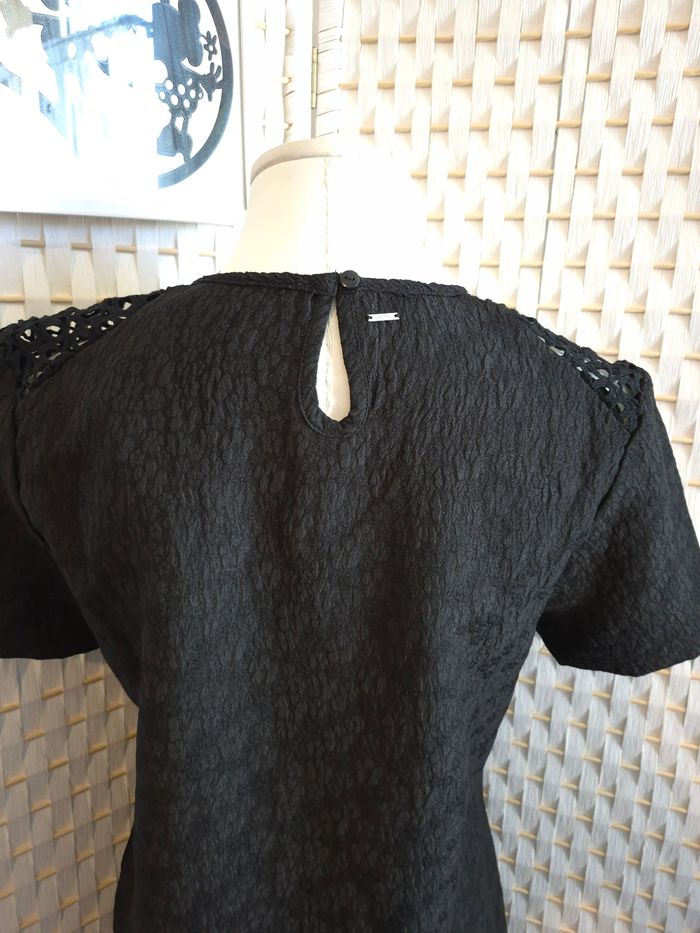 🖤 jolie robe noire Kaporal - détails dentelle & poches femme T36 /S - photo numéro 4