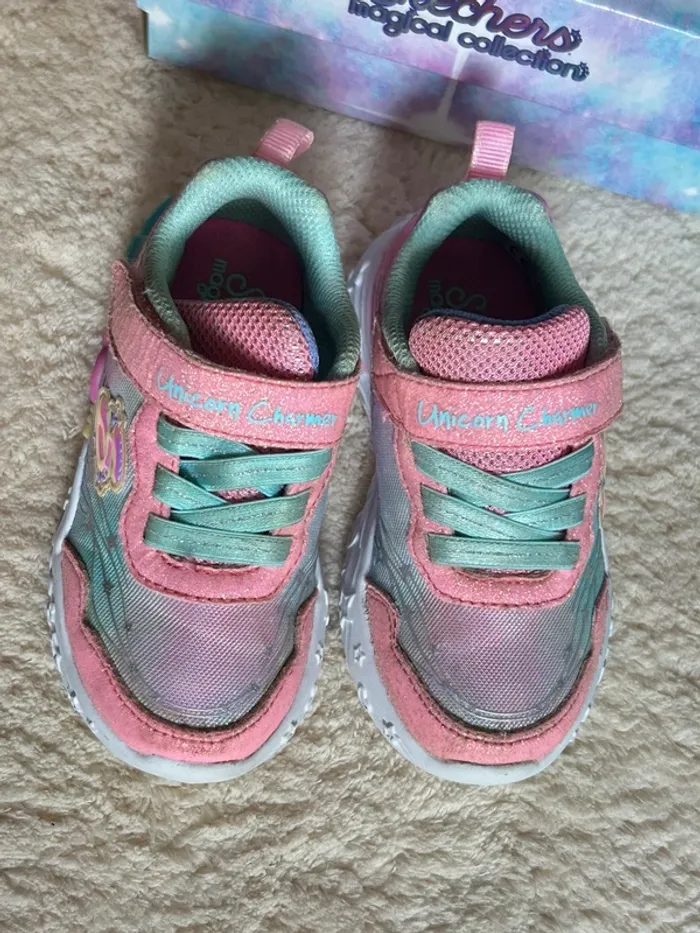 Baskets lumineuses licorne Sketchers fille 23 Tbe - photo numéro 6