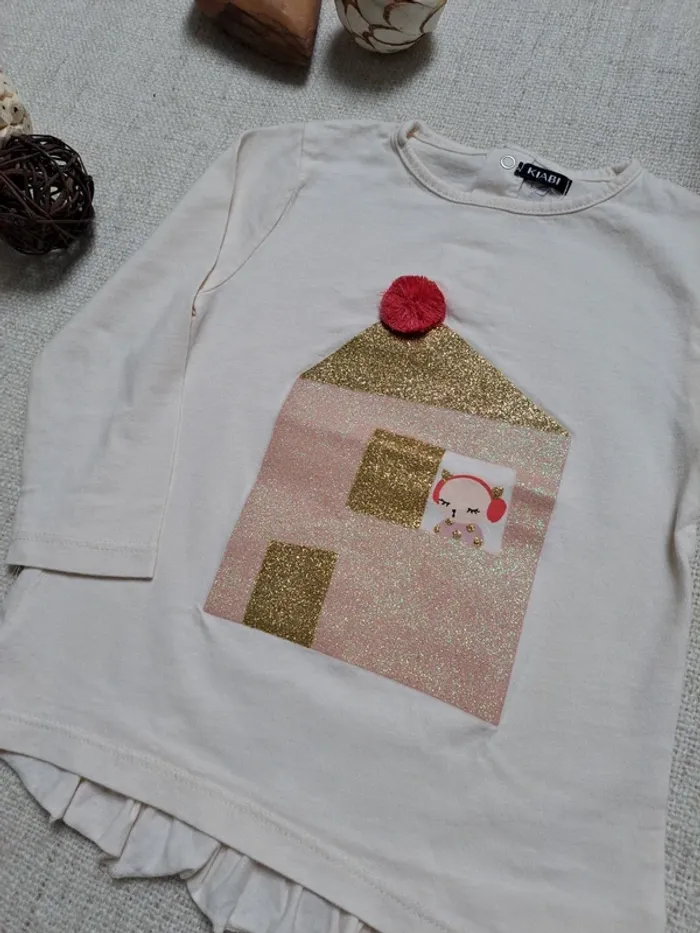 Lot de 2 t-shirts manches longues Kiabi - photo numéro 2