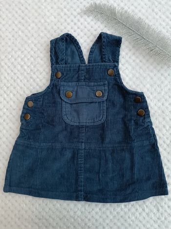 🔸Robe type Salopette Velours Côtelé - 12 mois🔸