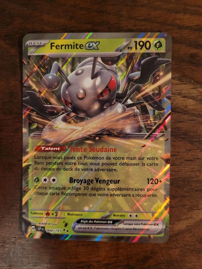Vends carte pokemon fermite 004/191 étincelles déferlantes