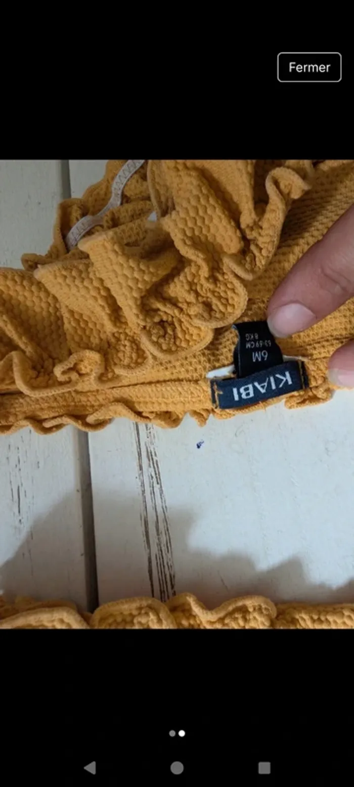 Maillot deux pièces bébé fille 6 mois - photo numéro 2