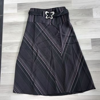 Jupe longue imprimé à rayures taille 38