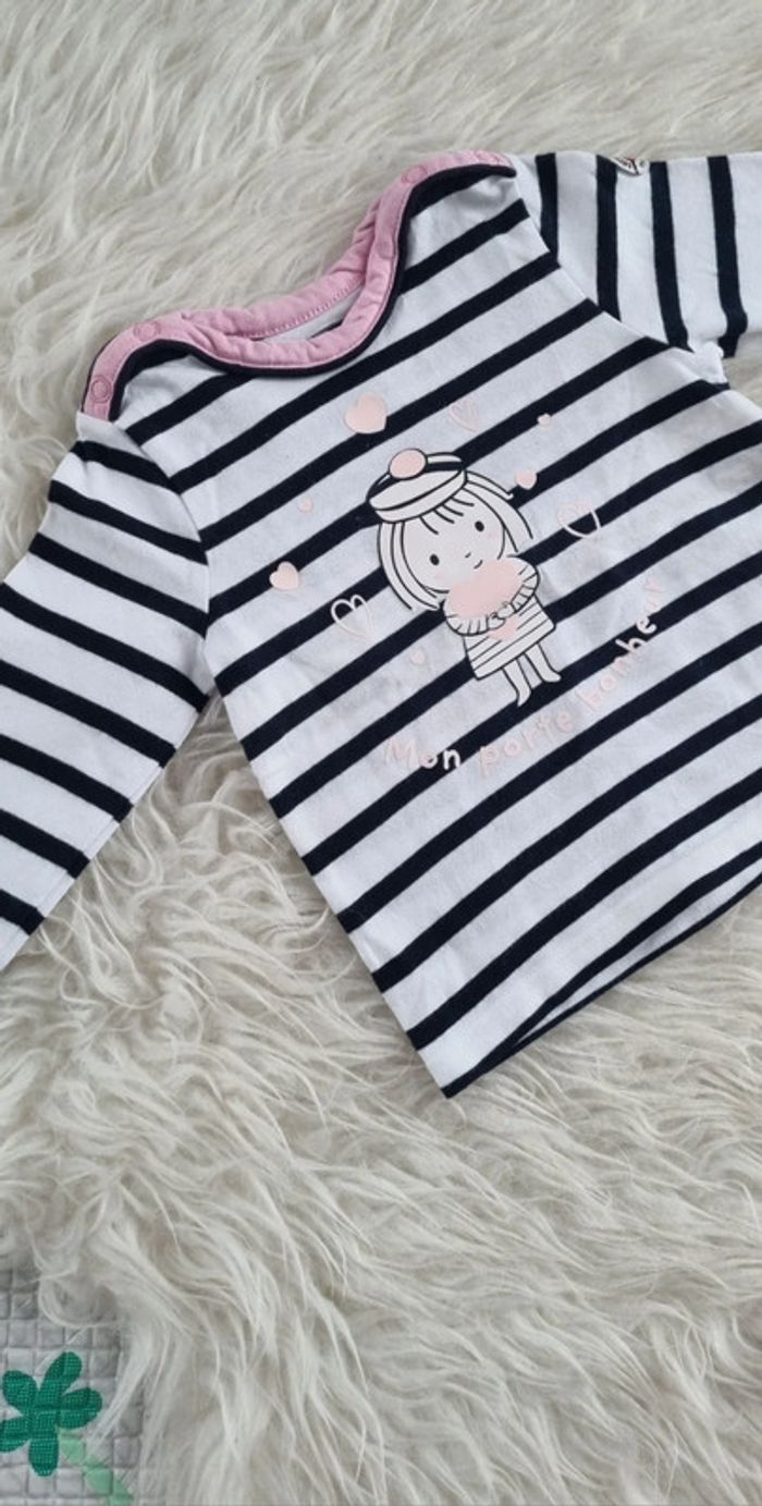 Joli haut marinière + legging - photo numéro 2