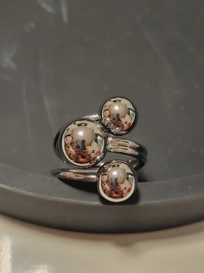 Bague circulaire en acier inoxydable taille 56 - 17,8mm