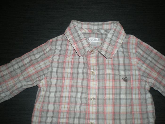 Chemise garçon Obaïbi 1 an / 12 mois en parfait état - photo numéro 2