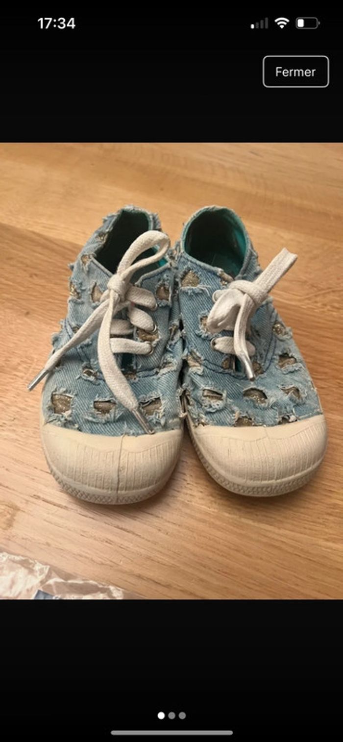 Basket bensimon fille taille24