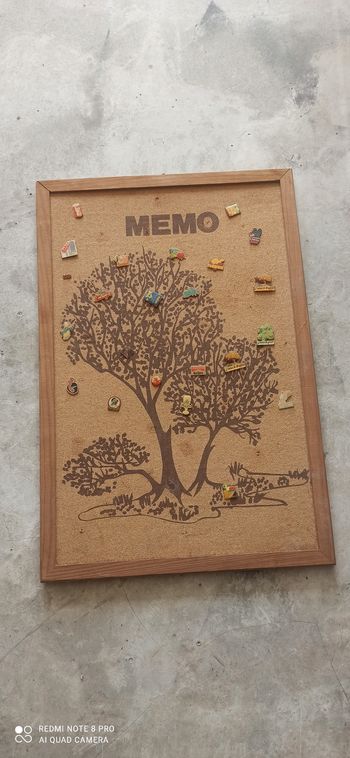 Tableau en Liege avec pins