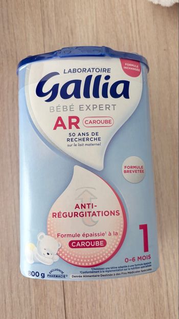 Gallia AR 1  0-6 mois Caroube