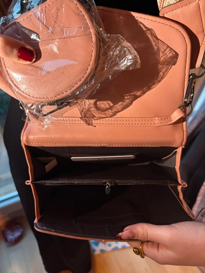 Sac à main coeur rose - photo numéro 3