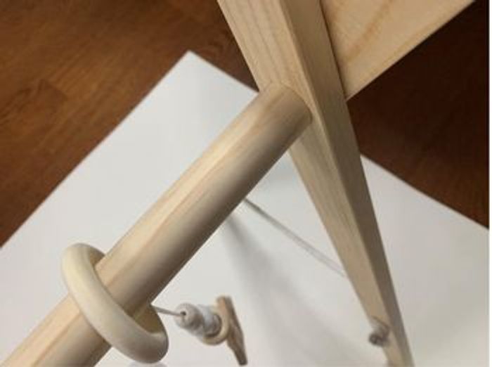 Portique bébé bois naturel Arche d'éveil Montessori jouets sensoriels - photo numéro 5