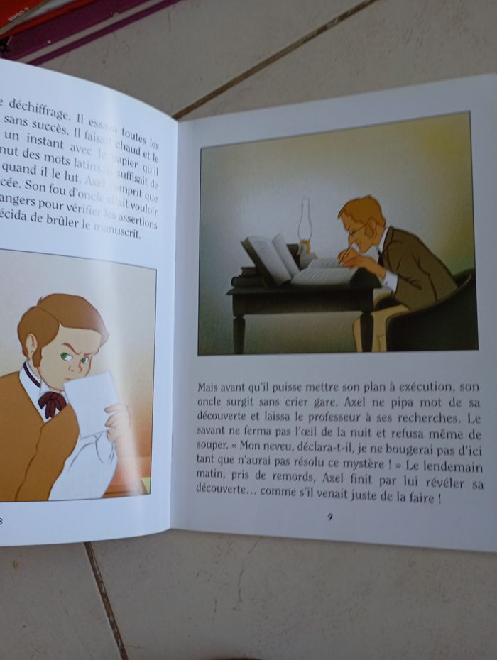 Livre classiques Juniors Robinson Crusoé et voyage au centre de la terre - photo numéro 2