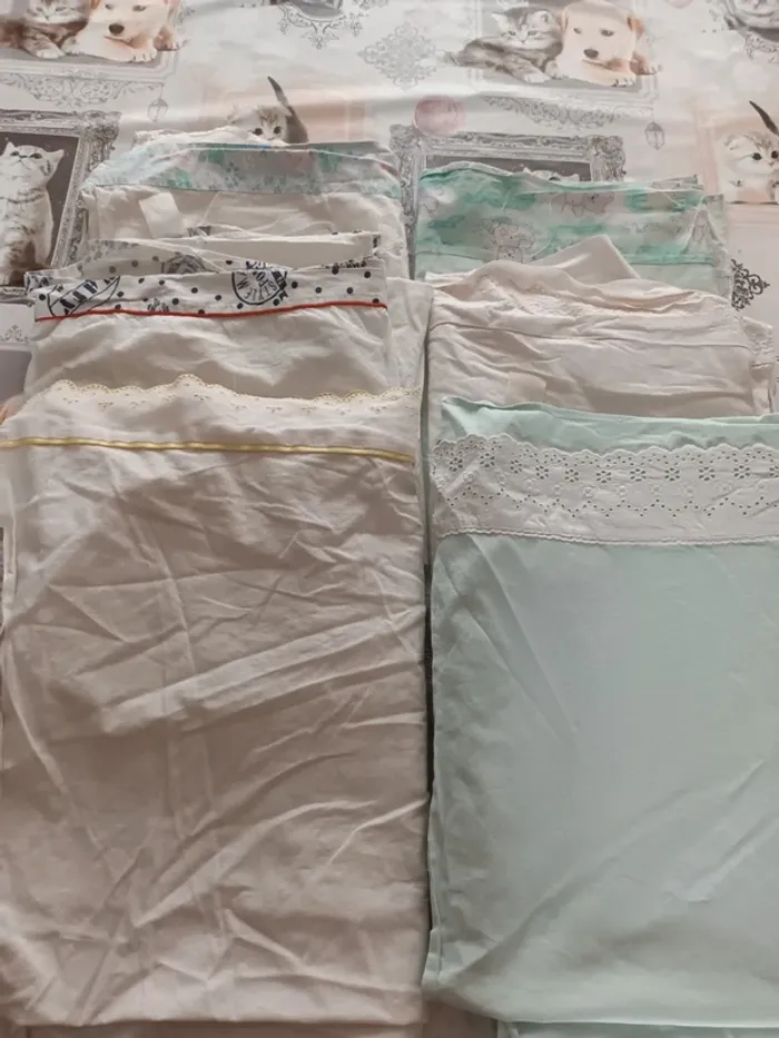 Lot de 6 draps bébé