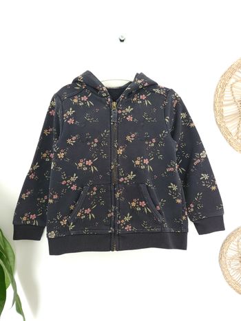 Sweat à capuche zippé fleuri Tape à l'œil 4 Ans